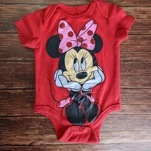 Disney Minnie Mouse Shirt Short Sleeve Onesie